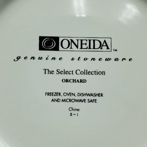 Oneida Select Collection Orchard Salad Plates Dessert Bread Plates Fruit Pattern - Picture 6 of 6